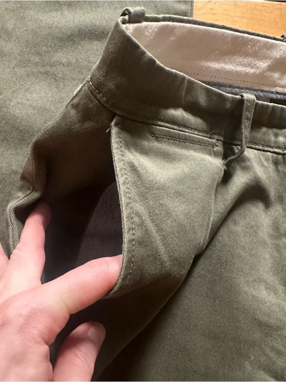 💜 J. Crew Green Stretch 484 Slim Chino Pants (W28 L32)